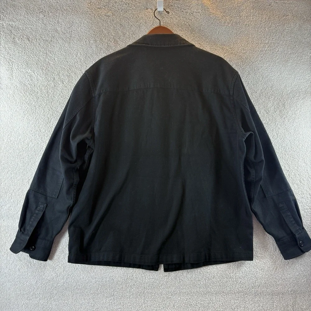 H & M Canvas‎ Barn Coat Chore Jacket Canvas Black Workwear Men's Size XXL